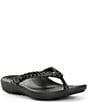 Aetrex Vicki Gloss Braided Thong Sandals - Image 1