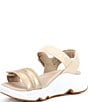 Color:Champagne - Image 4 - Whit Leather Water Friendly Sandals