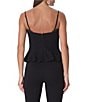 AFRM Ari Lace Square Neck Sleeveless Peplum Top - Image 2