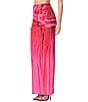 AFRM Coordinating Bevin Floral Printed Ruched Mesh Maxi Skirt, Color:Organic Rose - Image 3