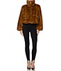 AFRM Kyoto Funnel Neck Long Sleeve Bubble Hem Bomber Jacket - Image 3