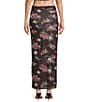 AFRM Laconia Snake Floral Printed Mesh Coordinating Maxi Skirt - Image 2