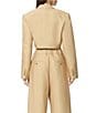 AFRM Petra Collared V-Neck Long Sleeve Coordinating Twill Crop Blazer - Image 2