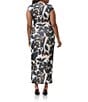 AFRM Plus Cody Floral Mesh Crew Neck Cap Sleeves Maxi Dress, Color:Shadow Floral - Image 2