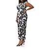 AFRM Plus Cody Floral Mesh Crew Neck Cap Sleeves Maxi Dress, Color:Shadow Floral - Image 4
