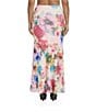 AFRM Plus Size Amirah Watercolor Blossom Printed Coordinating Mesh Maxi Skirt - Image 2