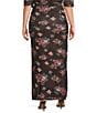 AFRM Plus Size Laconia Snake Floral Printed Mesh Coordinating Maxi Skirt - Image 2