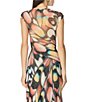 AFRM Plus Size Nina Butterfly Printed Crew Neck Short Sleeve Coordinating Mesh Tee - Image 2