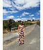 AFRM Plus Size Nina Butterfly Printed Crew Neck Short Sleeve Coordinating Mesh Tee - Image 6