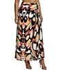 AFRM Plus Size Sera Butterfly Printed Mesh Ankle Length Coordinating Skirt - Image 3