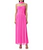 AFRM Rori Solid Sleeveless Scarf Strapless Maxi Dress - Image 1