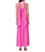 AFRM Rori Solid Sleeveless Scarf Strapless Maxi Dress - Image 2