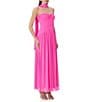 AFRM Rori Solid Sleeveless Scarf Strapless Maxi Dress - Image 3