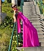 AFRM Rori Solid Sleeveless Scarf Strapless Maxi Dress - Image 5