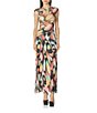 AFRM Sera Butterfly Printed Mesh Ankle Length Coordinating Skirt - Image 4
