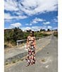 AFRM Sera Butterfly Printed Mesh Ankle Length Coordinating Skirt - Image 5