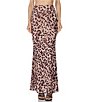 AFRM Teagan Leopard Printed Mesh Coordinating Mermaid Maxi Skirt - Image 1