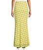 AFRM Tegan Deco Dot Printed Mermaid Mesh Coordinating Maxi Skirt - Image 2