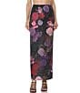 AFRM Vanya Rose Printed Burnout Velvet Mesh Coordinating Maxi Skirt - Image 1