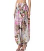 AFRM Vesper Animal and Floral Printed Versatile Scarf Top and Coordinating Balloon Pant Set - Image 5