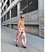 AFRM Vesper Animal and Floral Printed Versatile Scarf Top and Coordinating Balloon Pant Set - Image 6