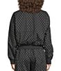 AFRM Virgo Dot Print Half Zip Mock Neck Long Sleeve Coordinating Pullover - Image 2