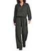 AFRM Virgo Dot Print Half Zip Mock Neck Long Sleeve Coordinating Pullover - Image 3