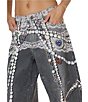 AFRM Walker Jewel Printed High Rise Barrel Leg Denim Pants - Image 5