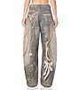 AFRM Walker Printed High Rise Barrel Leg Denim Pant - Image 2