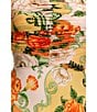 Agua Bendita Arista Floral Knit Print Square Neck Sleeveless Tie Back Maxi Dress, Color:Multi - Image 4