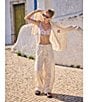 Agua Bendita Caroline Elastic Waist Wide Leg Pull-On Pants, Color:Multi - Image 6