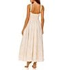 Agua Bendita Emerald Embroidered Square Neck Sleeveless Maxi Dress, Color:Multi - Image 2