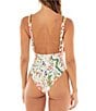 Color:Multi - Image 2 - Ina Seed Plunge V-Neck One Piece Swimsuit