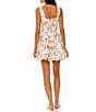 Agua Bendita Kristen Floral Print Square Neck Sleeveless Mini Dress, Color:Multi - Image 2