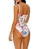 Agua Bendita Mariel Meraki Reversible Lace-Up One Piece Swimsuit, Color:Multi - Image 2