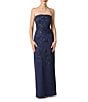 Aidan Mattox Beaded Crepe Strapless Column Gown - Image 1