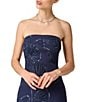 Aidan Mattox Beaded Crepe Strapless Column Gown - Image 4