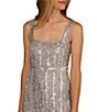 Aidan Mattox Beaded Mesh Sleeveless Sheath Dress, Color:Color - Image 3