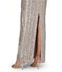 Aidan Mattox Beaded Mesh Sleeveless Sheath Dress, Color:Color - Image 4