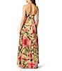 Aidan Mattox Halter Print Jacquard Gown - Image 2