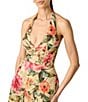 Aidan Mattox Halter Print Jacquard Gown - Image 3
