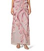 Aidan Mattox Mesh One Shoulder Sleeveless Long Dress - Image 4