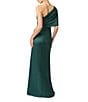 Aidan Mattox One Shoulder Sheath Mikado Gown - Image 2
