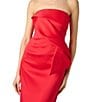 Aidan Mattox Strapless 3D Mikado Gown - Image 3