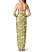 Aidan Mattox Strapless Jacquard Metallic Column Gown - Image 2