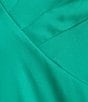 Color:Botanic Green - Image 3 - Stretch Mikado Asymmetrical Square Neckline Mermaid Gown