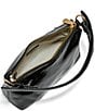 AIMEE Ava Patent Leather Shoulder Bag, Color:Black Crinkle Patent - Image 3