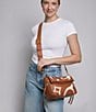 AIMEE Bali Double Entry Crossbody Bag, Color:Chestnut Inlay - Image 5