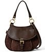 AIMEE Dash Convertible Suede Saddle Crossbody Bag - Image 1