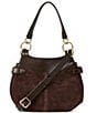 AIMEE Dash Convertible Suede Saddle Crossbody Bag - Image 2